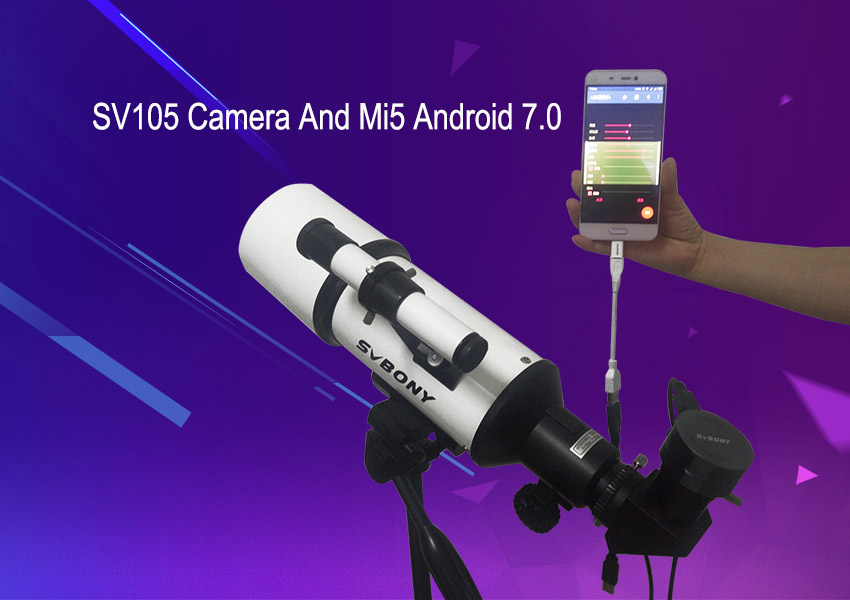 SV105 Camera and MI 5 Smartphone Android 7.0